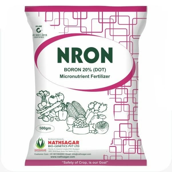 Nathsagar NRON Boron 20% EDTA Chelated Boron, Support Plant Growth and Development. - Image 1