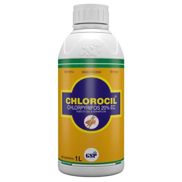 GSP Chlorocil Chlorpyrifos 20% EC Insecticide, Effective Pest Control, Suitable For A Variety Of Crops