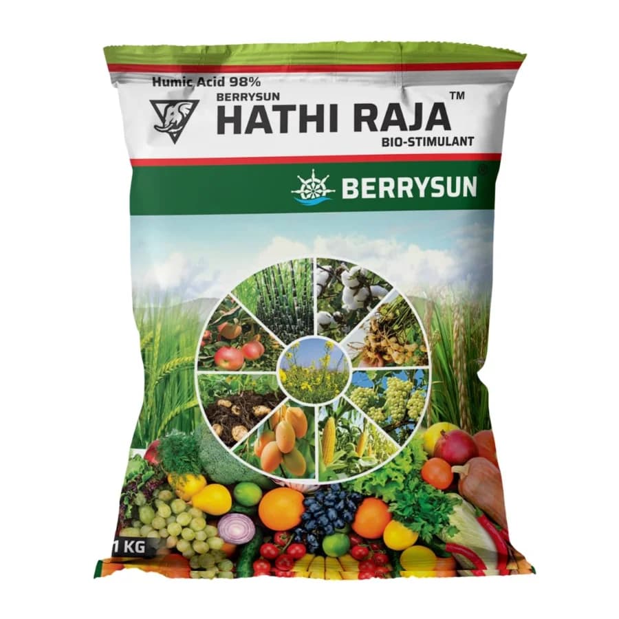 Berrysun HATHI RAJA Humic Acid 98% Plant Growth Promoter, Improves Plant Root System - Image 1
