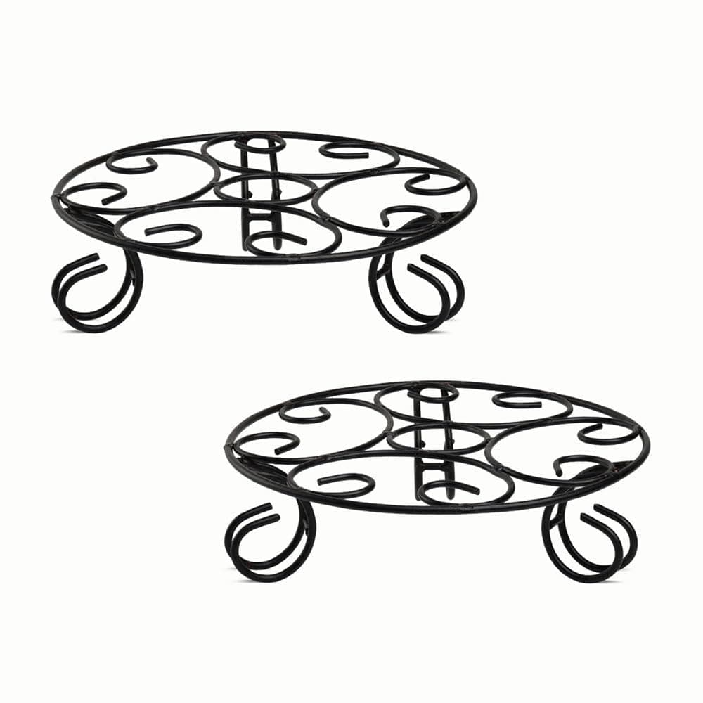 IFFCO Urban Garden Round Designer Stand Set, Metal Planter, Stylish & Durable For Indoor & Outdoor Use - Image 2
