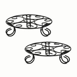 IFFCO Urban Garden Round Designer Stand Set, Metal Planter, Stylish & Durable For Indoor & Outdoor Use 2