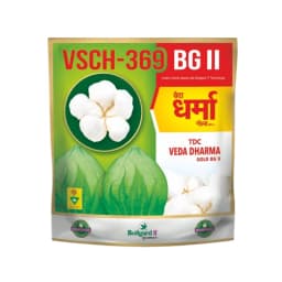 Veda Dharma Gold TDC VSCH-369 BG-II Hybrid Cotton Seeds, Big Boll Size, Medium Duration Crop (475 Gm) 1