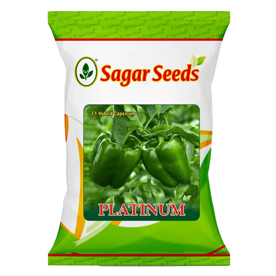 Sagar Platinum F1 Hybrid Capsicum Seeds, Blocky Shape, High Yield, Thick Skin, TBMV And Bacterial Leaf Spot Resistant - Image 1