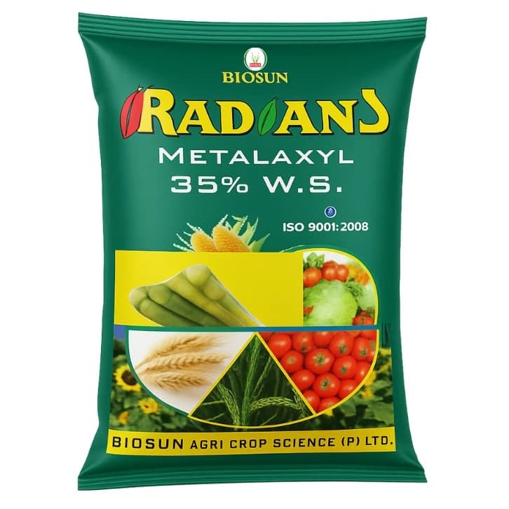 BIOSUN RADIANS Metalaxyl 35% WS Fungicide, Seed Treatment For Downy Mildew Control - Image 1