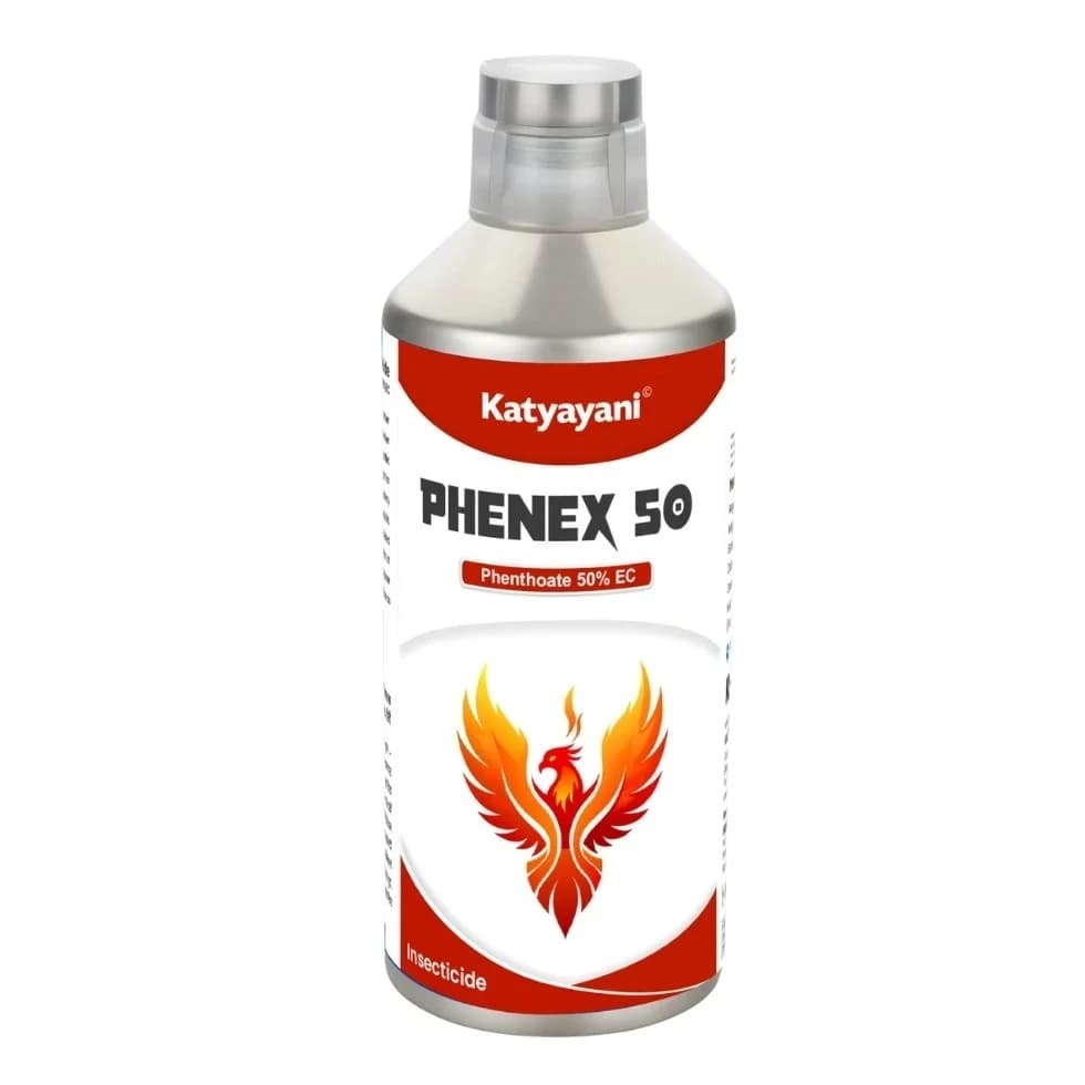 Katyayani PHENEX 50 Phenthoate 50% EC Insecticide, Efficient For Chewing And Sucking Pests Control In Crops