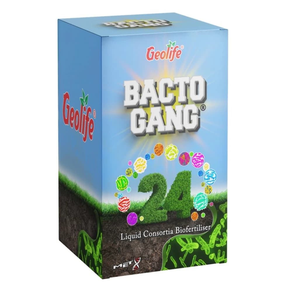 Geolife Bactogang 24 Advance Microbial Bio Fertilizer, Boost Soil Fertility