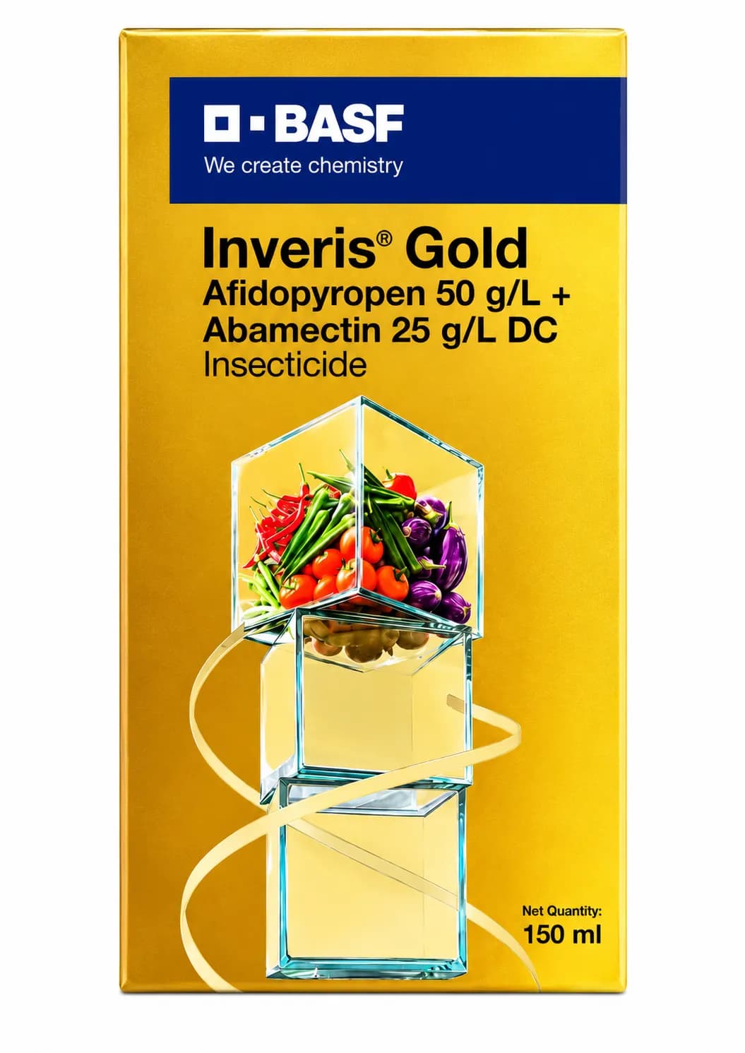 BASF Inveris Gold Afidopyropen 50 gL + Abamectin 25 gL Insecticide for Crops - Image 1