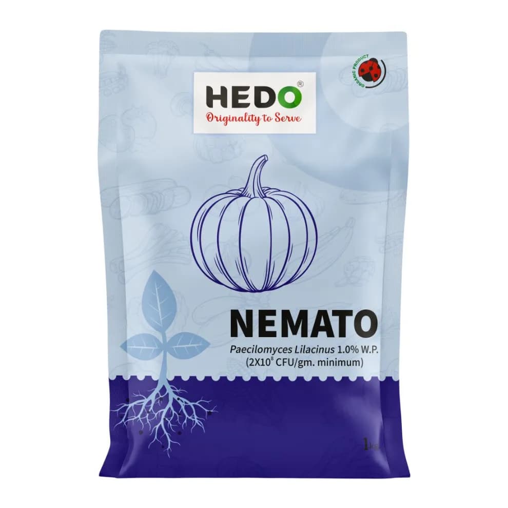HEDO Nemato (Paecilomyces Lilacinus 1.0% WP) Bio Pesticide, Effective Against White Grubs And Other Harmful Soil Pathogens