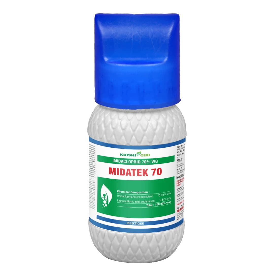 Krishigiri Midatek 70 Imidacloprid 70% WG Insecticide, Effective For Sucking Pest Control - Image 1