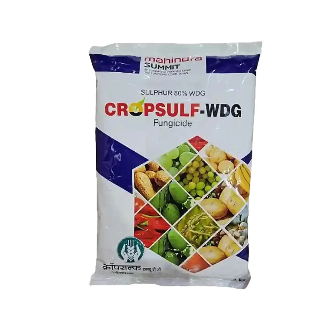 Mahindra Summit Cropsulf Sulphur 80% WDG Fungicide, Protection to Crops From Fungal Diseases. - Image 1