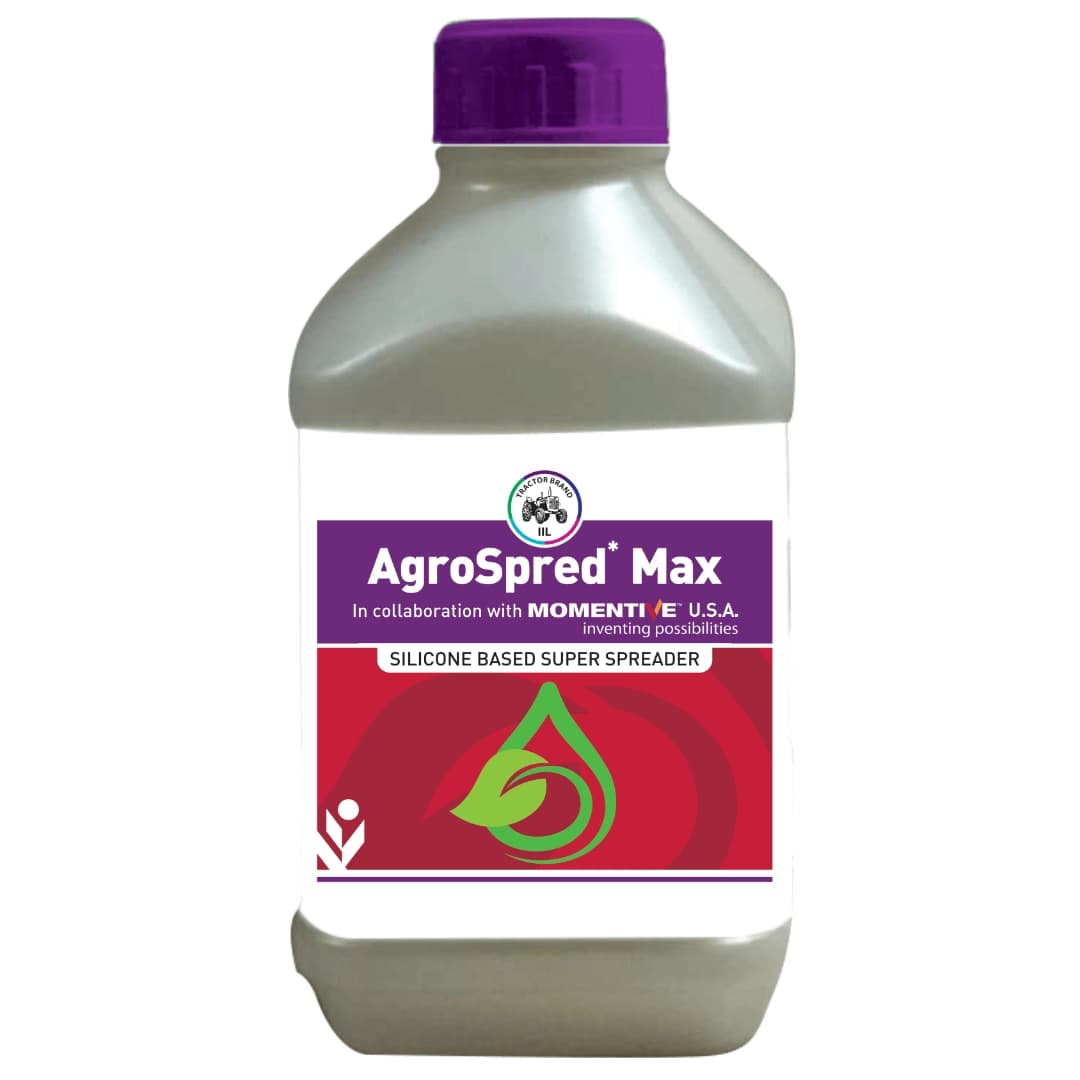 IIL AgroSpred Max Spreader, Silicone Based Non Ionic Surfactant, Improving Spray Coverage, Rainfastness, And Absorption In Crops - Image 1
