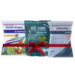 VC-100 Combo Pack (VC-100 1 Kg + Aceta Pro 200 Gm + Double Engine 250 Gm) Effective For Virus And Pest Control  2