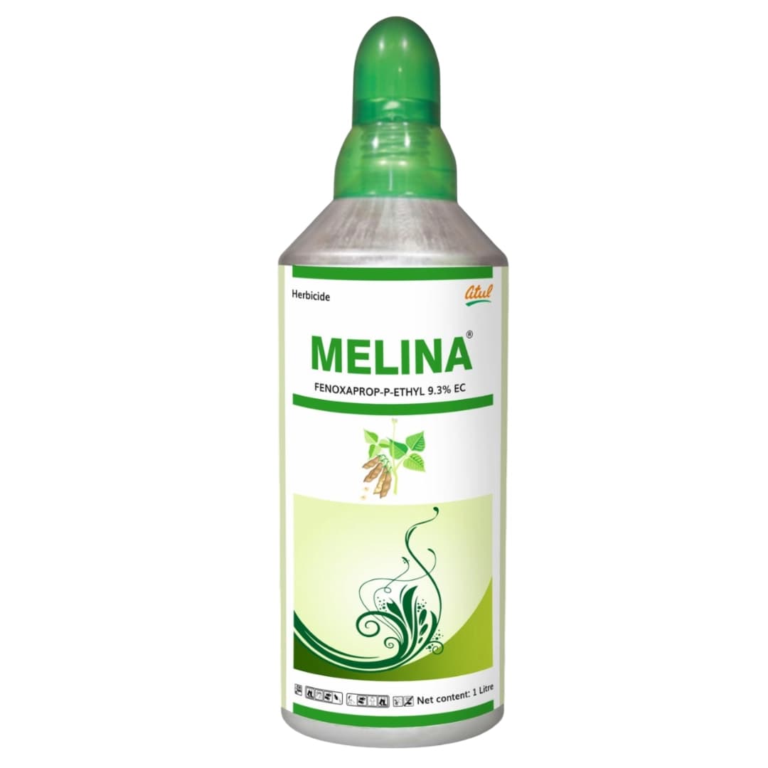 Atul MELINA Fenoxaprop-p-ethyl 9.3% EC Hebicide, Control Of Grassy Weeds In Soybean, Paddy, Black Gram And Cotton Crops - Image 1