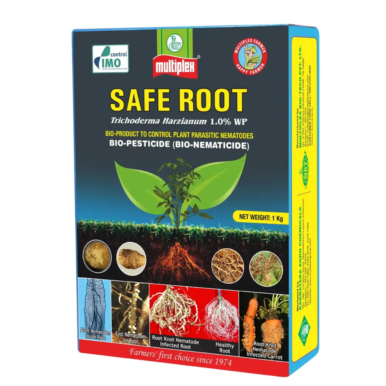 Multiplex Safe Root Trichoderma Viride 1.0% WP Bio Nematicide For Soil Use - Image 1