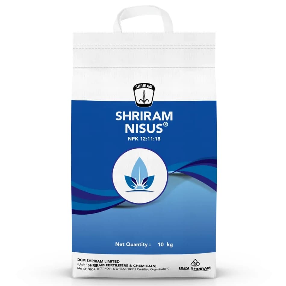 Shriram Nisus NPK 12:11:18 Water Soluble Fertilizer, Granulated Complex Fertilizer