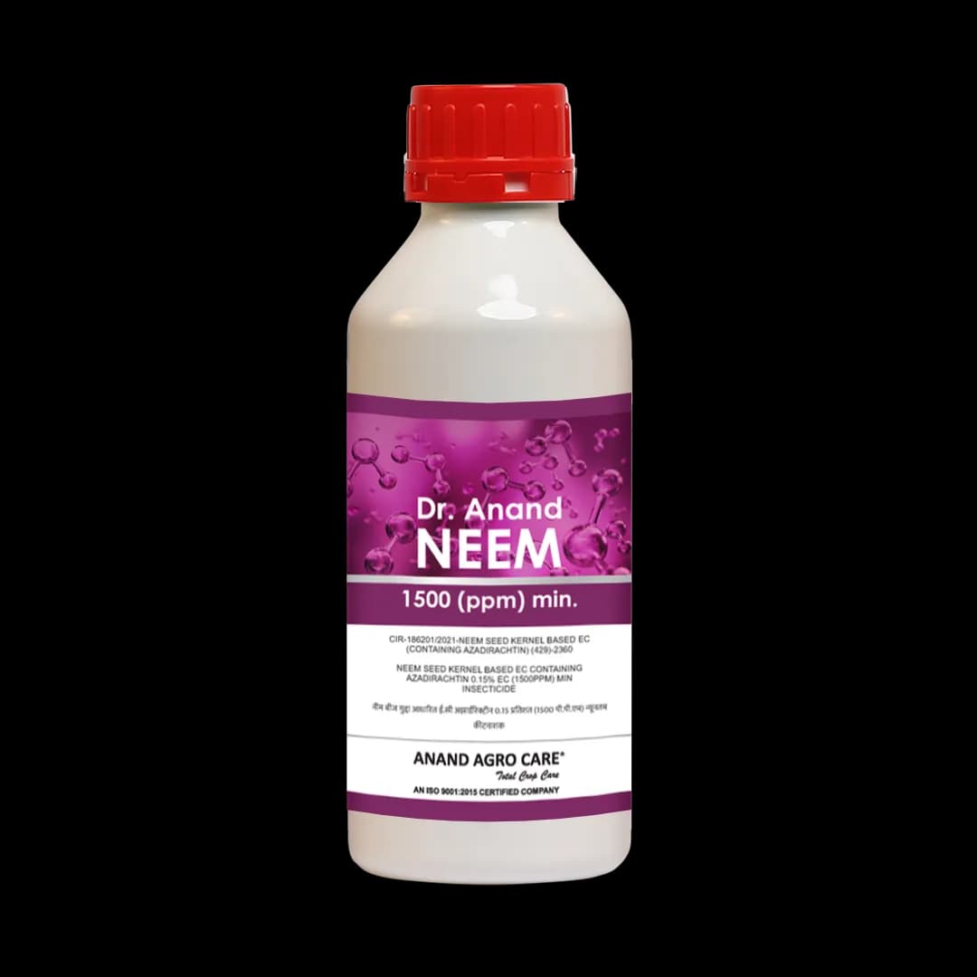 Dr. Anand Neem 0.15% Bio Insecticide, Prepared From Azadirachtin 1500 PPM and Neem Seeds Kernels Extract