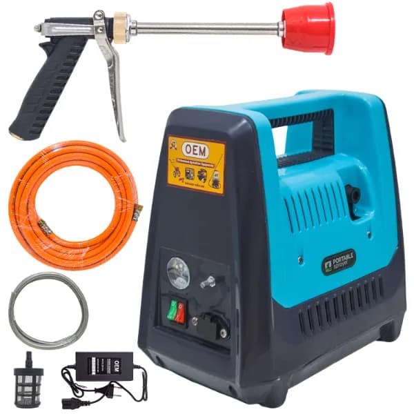 OEM Portable Double Motor Battery Sprayer With 12V x 14A Battery, High Pressure Pump & 10 Mtr Pipe, Perfect For Gardening & Pesticide Spraying (TP02) - Image 1