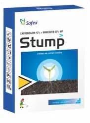 Safex Stump Fungicide Carbendazim 12% + Mancozeb 63% WP controls downey mildew, powdery mildew, leaf blight, late blight, early blight - Image 1