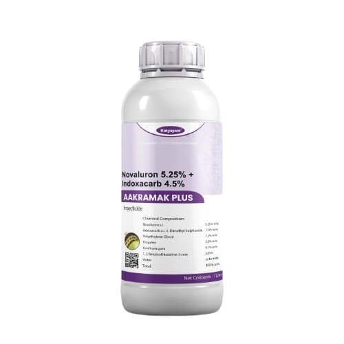 Katyayani Aakramak Plus Novaluron 5.25% + Indoxacarb 4.5% SC Insecticide, Effective Control Of Insects - Image 1