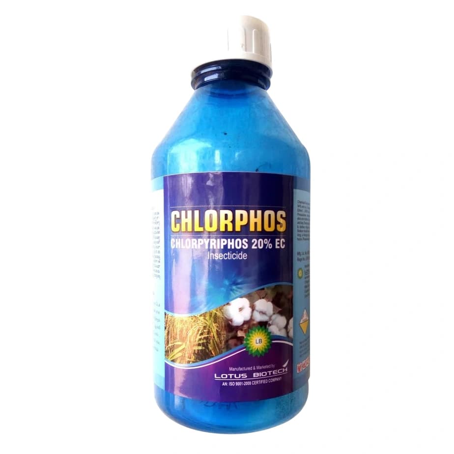 Lotus CHLORPHOS Chlorpyriphos 20% EC Insecticide, Controlling Soil And Foliage Pests Across A Wide Range Of Crops - Image 1