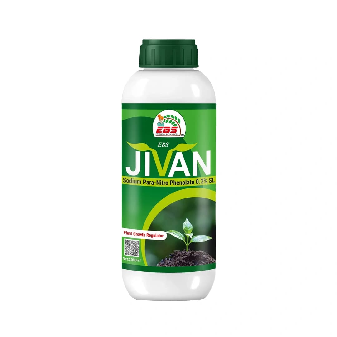 EBS Jivan Sodium Para Nitro Phenolate 0.3% SL, Widely Used Plant Growth Promoter, Use for Food Crops, Cash Crops, Vegetables, Fruits and Flowers - Image 1