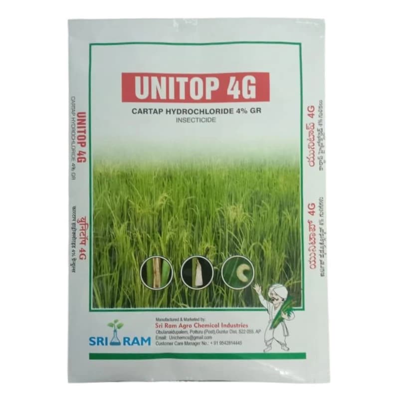 Shri Ram UNITOP 4G Cartap Hydrochloride 4% GR Insecticide, Effective Pest Management In Rice Crops - Image 1