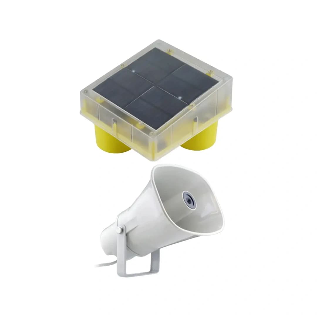 Radhe Agri Solar Smart Animal Repellent Light, Flashing Red LED Light, Real Animal Audio Output, Day & Night Sensor - Image 1