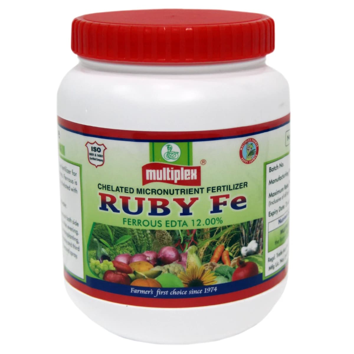 Multiplex Ruby Fe Ferrous EDTA 12% Chelated Micronutrient Fertilizer, High Quality Iron For All Crop - Image 1