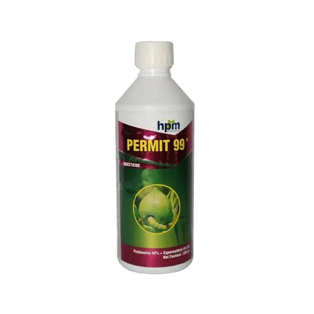 HPM Permit 99 Profenofos 40% + Cypermethrin 4% EC Insecticide, Effective For Sucking And Chewing Pests In Crops - Image 1