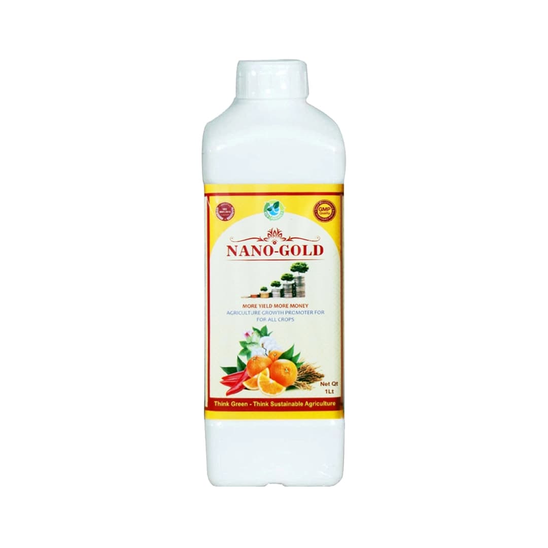 Nano Gold Fertilizer For All The Crops And Plants, Nano Gold Liquid Fertilizer Agriculture Growth Promoter For All Plants.