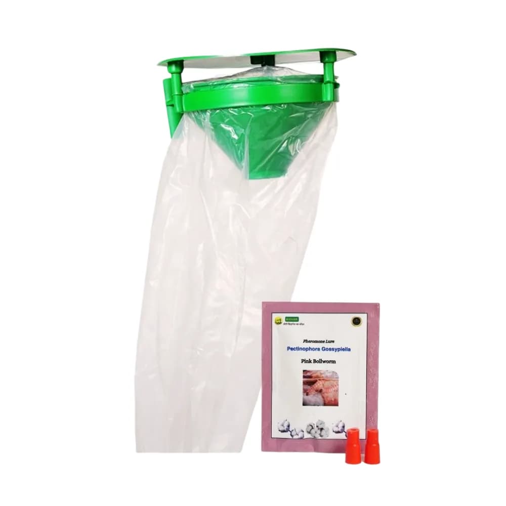 WAVAR Funnel Trap, Pectinophora Gossypiella, Effective For Pink Bollworm Pest Control In Crops - Image 1