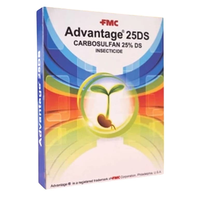 FMC Advantage Carbosulfan 25% DS Insecticide, Powder Formulation Which Also Helps In Better Seed Coating Or Treatment - Image 1
