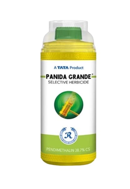 TATA Rallis Panida Grande Pendimethalin 38.7% CS Herbicide, Pre-Emergence, Use For Soybean, Cotton, Chilli and Onion