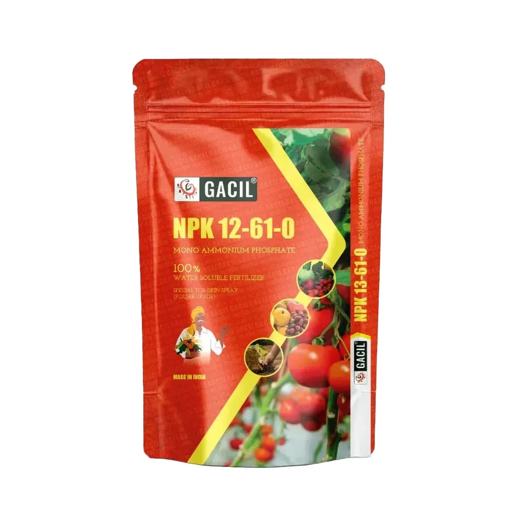 GACIL Mono Ammonium Phosphate (MAP) NPK 12:61:00 Water Soluble Fertilizer for Vegetables and Fruits - Image 1
