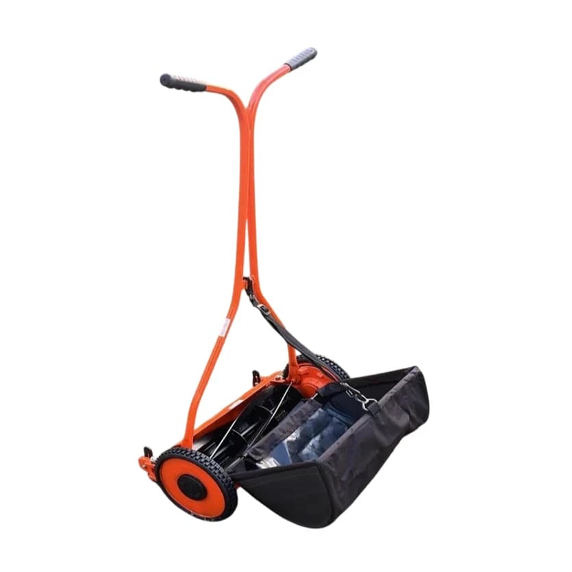 UNISON STEEL FRAME Wheel Type Manual Push Lawn Mower with Reel Blades and Grass Box - Image 1