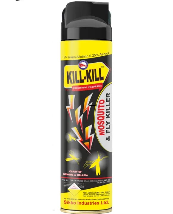 Sikko Kill-Kill Mosquitos & Fly Controller Spray (320 ML), Instant Kills & Protection From Dengue & Malaria - Image 1