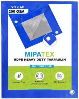 Mipatex Tarpaulin 200 GSM Waterproof Plastic Cover, Best And Multipurpose Use. 14
