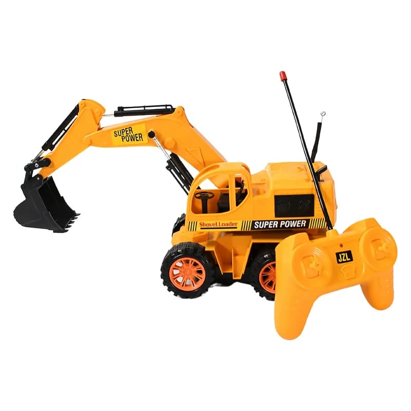 Plastic JCB Construction Toy, Remote Control with Excavator For Kids - Image 1