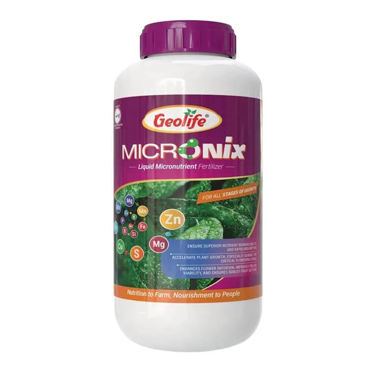 Geolife MICRONIX Liquid Micronutrient Mixture, Effective Microbial Extraction For Plant Growth - Image 1