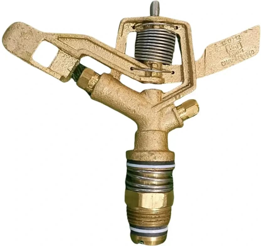 Vasudha Irrigation 0.75 Inch Brass Coated ISI Sprinkler For Irrigation - Image 1