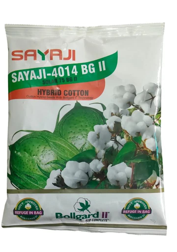 Sayaji-4014 BGII Hybrid Cotton Seeds, Medium-Duration Maturity & High Yield Potential (475 Grams) - Image 1