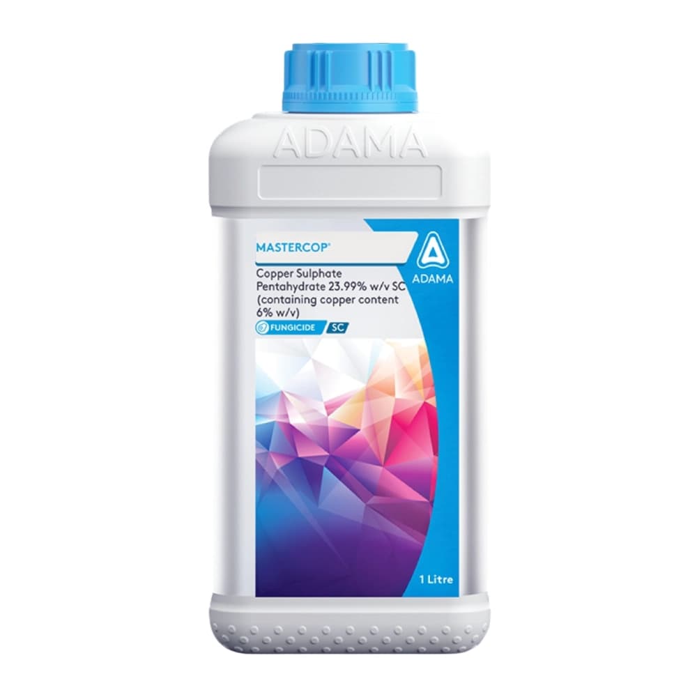 Adama Mastercop Copper Sulfate Pentahydrate 23.99% Fungicide, Release Of Copper Ions For Faster Activity On Pathogens Present On The Leaves - Image 1