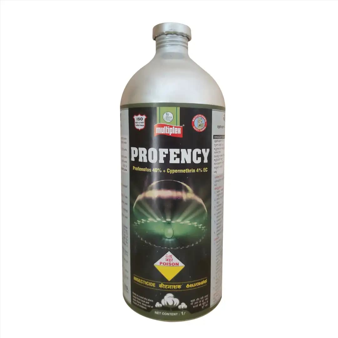Multiplex Profency Profenofos 40% + Cypermethrin 4% EC Insecticide, Effective Pest Control In Cotton - Image 1
