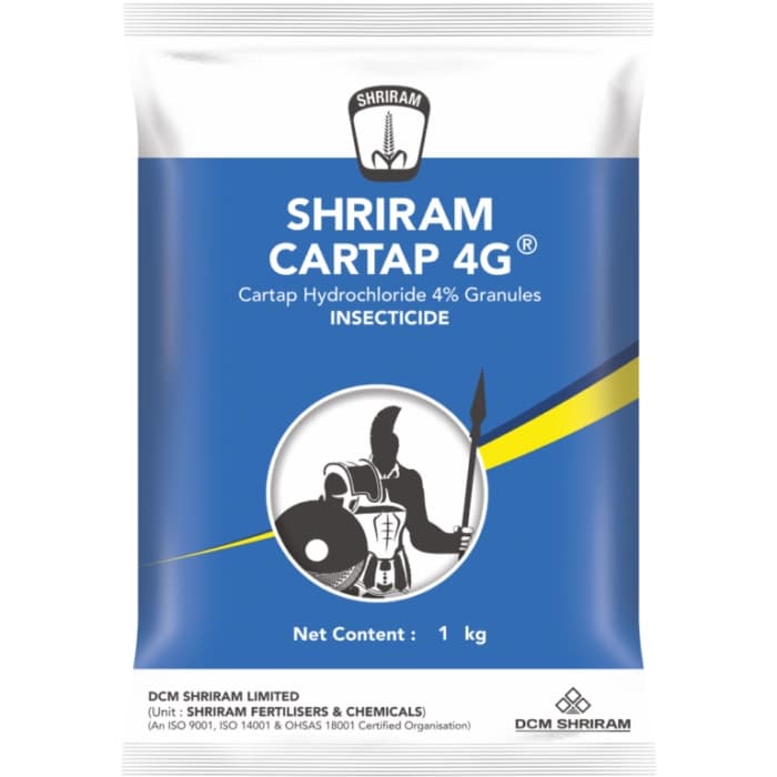 Shriram Cartap 4G Cartap Hydrochloride 4% Granules, Broad Spectrum Insecticide, For Paddy Leaf Folder, Stem Borer & Whorl Maggot - Image 1