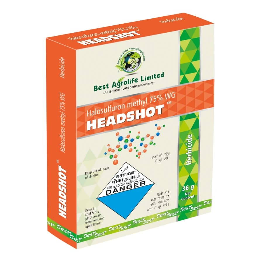 Best Agrolife Headshot Halosulfuron Methyl 75% WG Selective Herbicide, Post Emergence Control