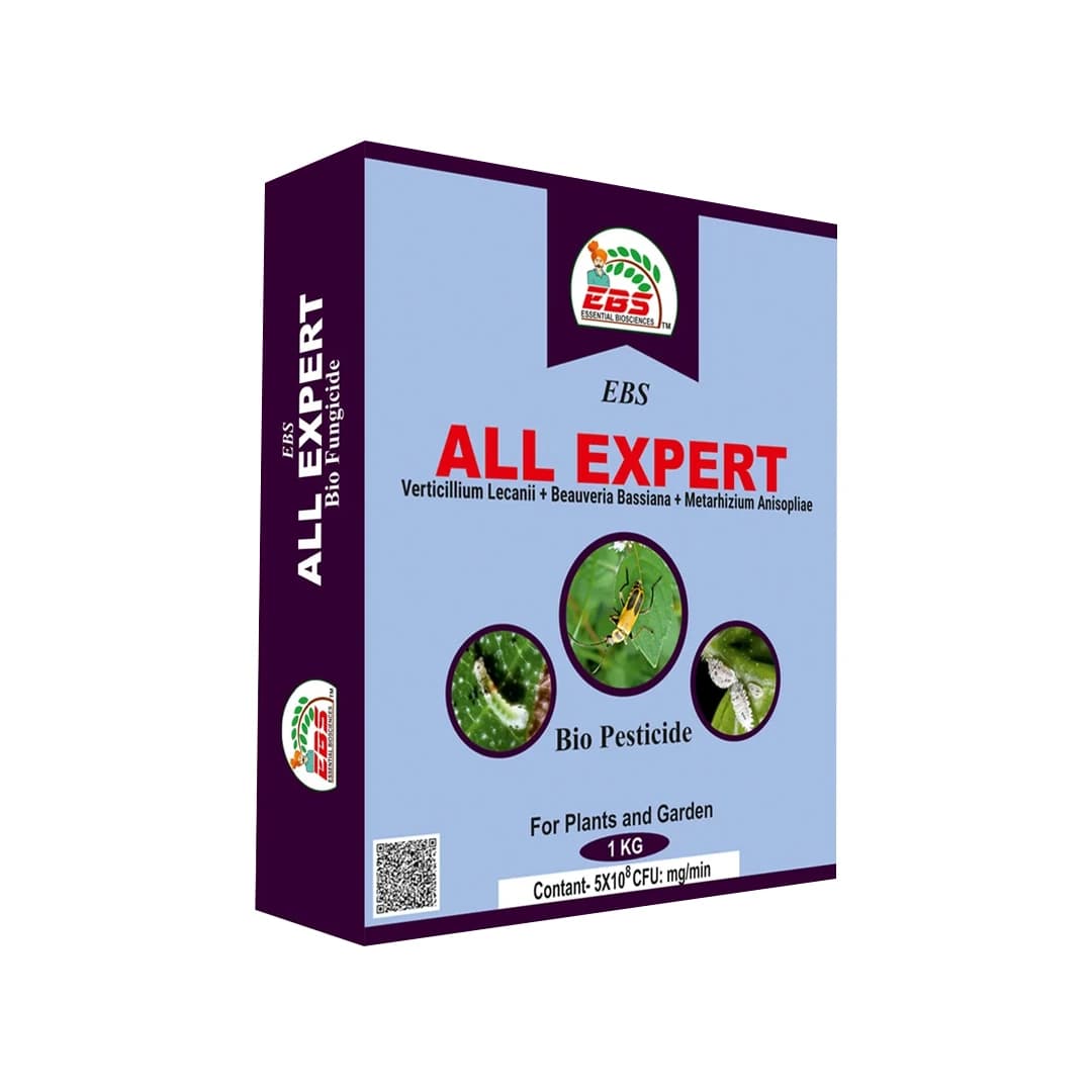 EBS All Expert (Verticillium Lecanii + Beauveria Bassiana + Metarhizium Anisopliae), 5x10^8 Control Aphids, Jassids, White Flies - Image 1