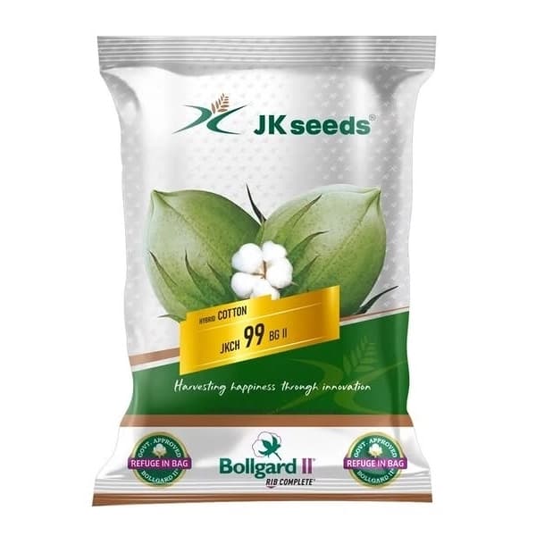 JK JKCH 99 BG II Hybrid Cotton Seeds, Kapas Ke Beej, Big Bolls And High Yield (475 Gm)