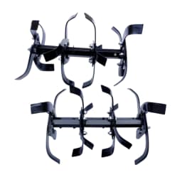 AJ Kisan Heavy Duty Diesel Rotavator Set For Power Tiller. 32 Pcs Blade, 2 Shaft, 2 Side Disc And 32 Pcs Nut, Ideal For Dry Land Cultivation 1