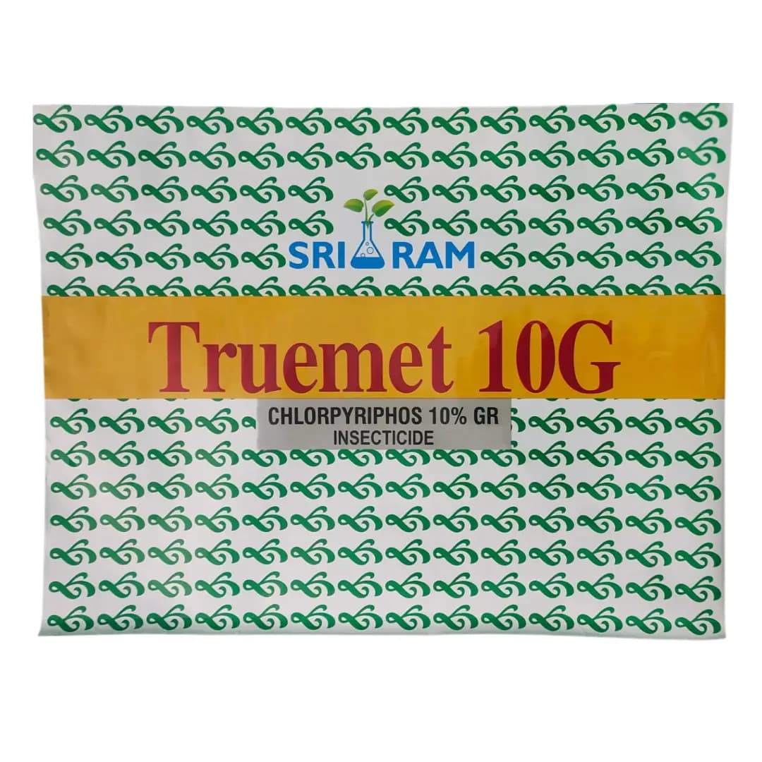 Shri Ram Truemet 10G Chlorpyriphos 10% GR Insecticide, Effective For Stem Borer Control In Rice - Image 1