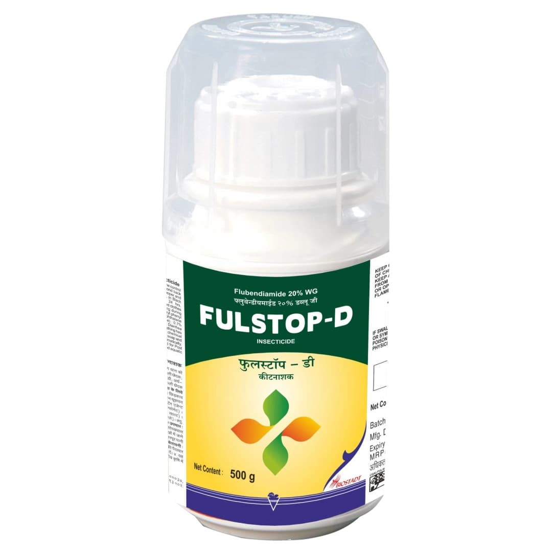 Biostadt FULSTOP-D Flubendiamide 20% WG Insecticide, Efficient For Caterpillar And Borer, Lepidopteran Pest Control In Crops